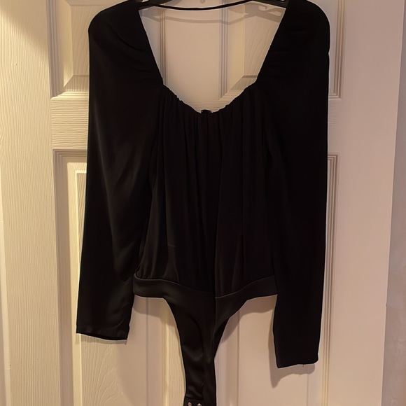 NWOT AFRM x Nordstrom Black Bodysuit in Size Small - Picture 5 of 5